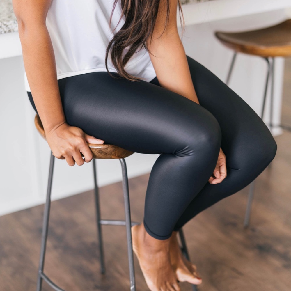 Black Metallic Light n Tights - Zyia